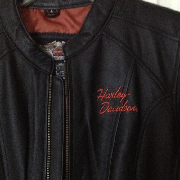 Harley Davidson Genuine Leather Unisex Jacket - Picture 3 of 4
