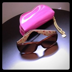 Betsy Johnson sunglasses & case