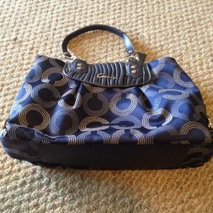 This a blue coach purse