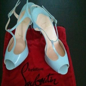 Christian Louboutin Ernesta Blue Heels Wedding