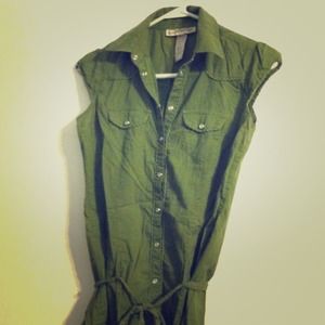 RESERVED!!! Army green short sleeved top