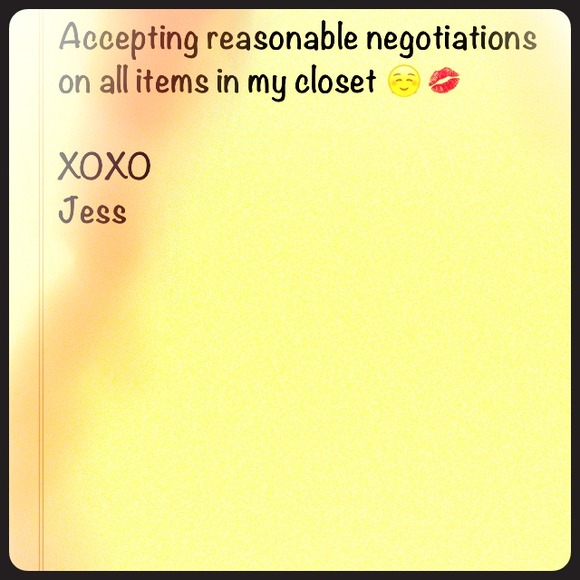 All items negotiable!