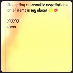 All items negotiable!
