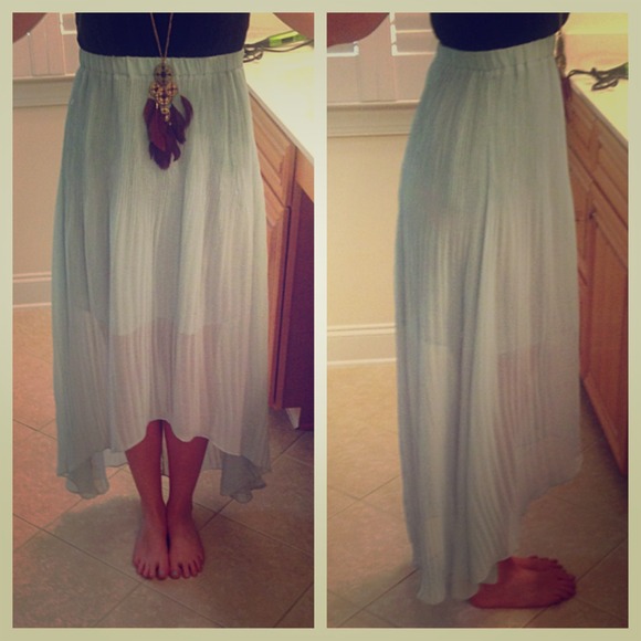 Reduced! Pleated Mermaid Maxi Skirt