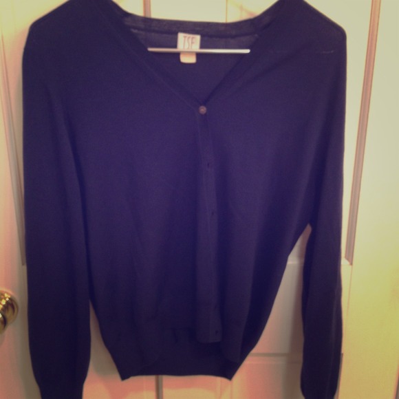 TSE 100% Wool Navy Cardigan