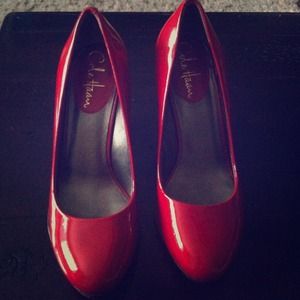 Cole Haan red wedges
