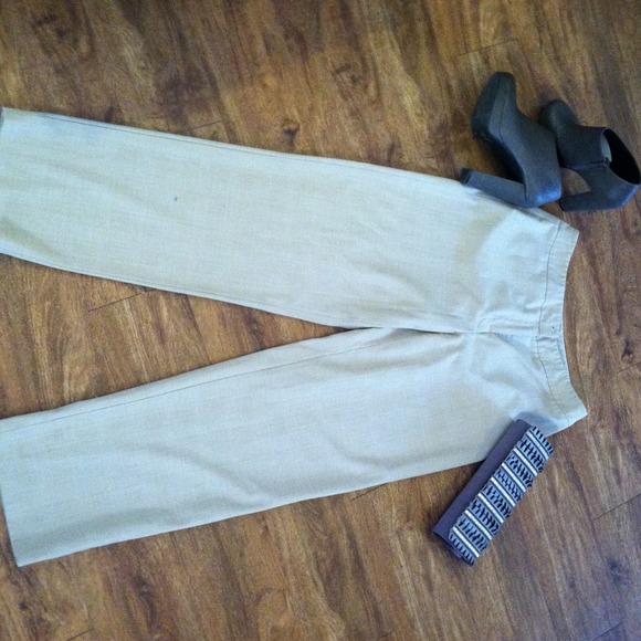 SOLD IN BUNDLE  T an plaid dress pants
