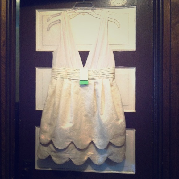 Cream and Gold H&M dress NWT