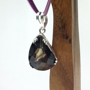 ✨Hold for @sandyrath✨Smoky Topaz Tear Drop Pendant