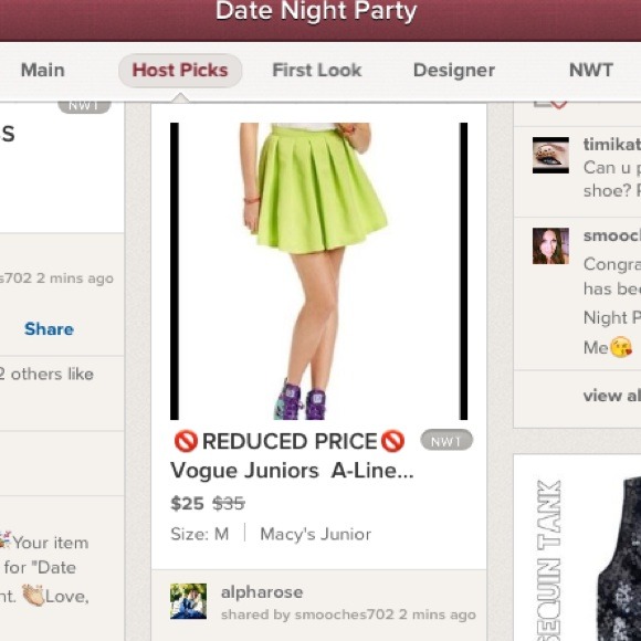 ⚓🚫SOLD🚫 Vogue Juniors A-Line Skirt - Picture 4 of 4