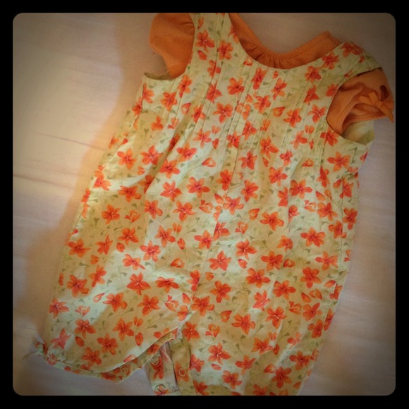 Baby girl romper with top