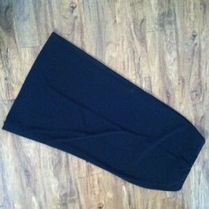 SOLD IN BUNDLE Long black stretch skirt