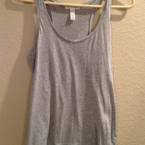 Gray razor back tank too