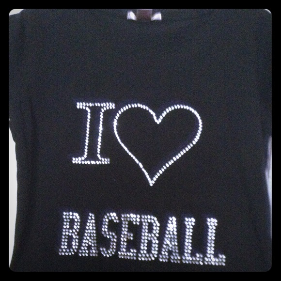 Black Rhinestone T-shirt