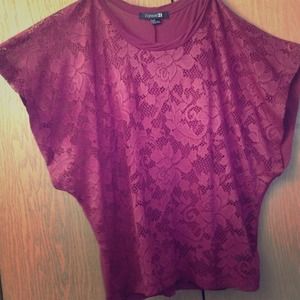 Forever 21 Lace Front Shirt