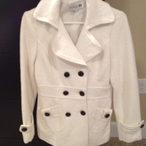 White pea coat