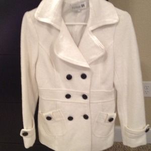White pea coat
