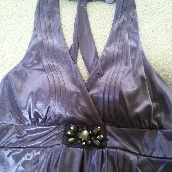 Grey Prom Dress - Picture 2 of 2