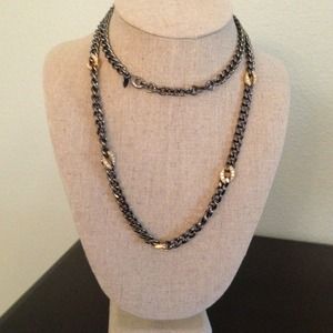 Long hematite link chain