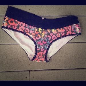 Limited Edition PINK rainbow leopard panties