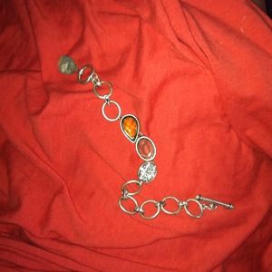 Lia Sophia toggle gemstone bracelet