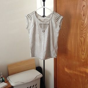 Grey studded top