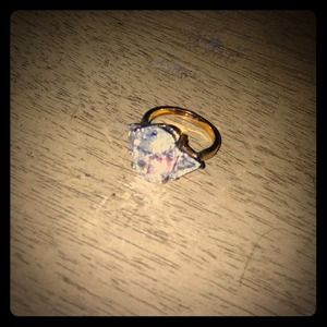 SOLD!! REDUCED: Faux diamond cocktail ring