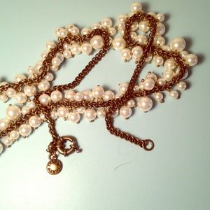 Jcrew dangling pearl necklace