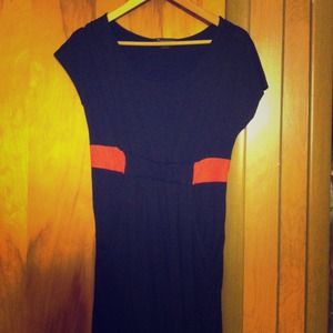Black and Red Colorblock dress
