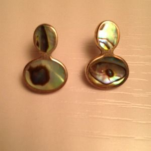 Funky abalone studs