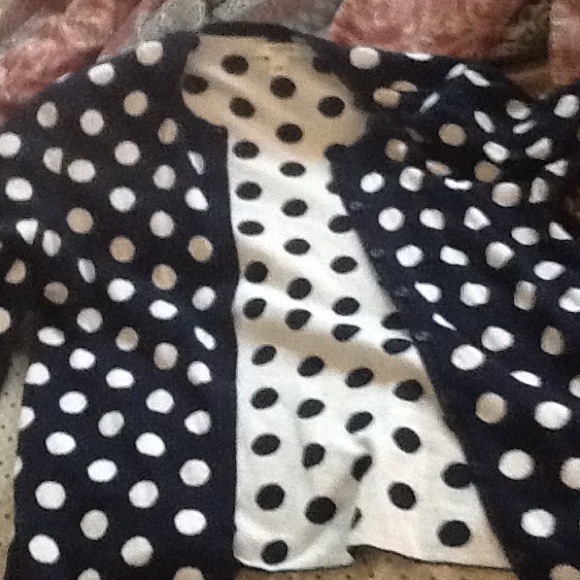 Polka dot cardigan