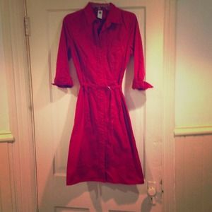 REDUCED: GAP Red button-up dress