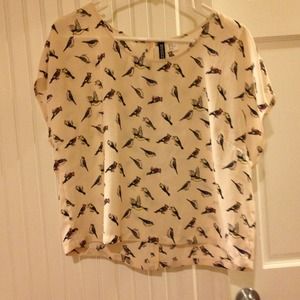 🔽Reduced🔽Silky bird shirt