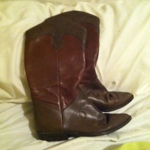 Nine West Boots - Amelia Two tone browns