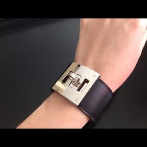 Authentic HERMES Kelly Dog Bracelet Cuff