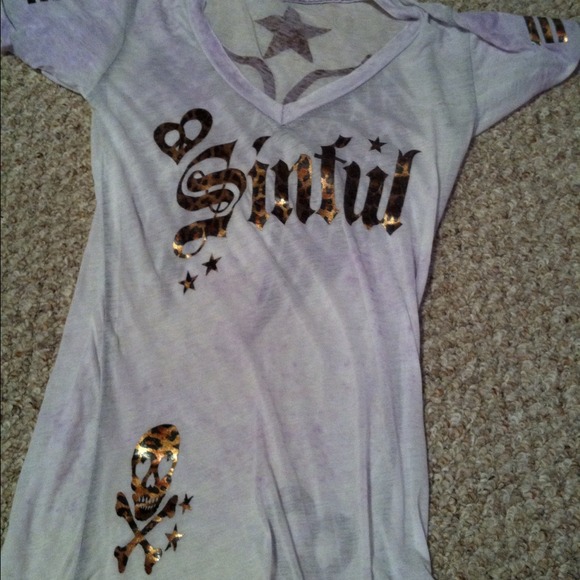 NWOT sinful leopard print tshirt - small - Picture 1 of 4