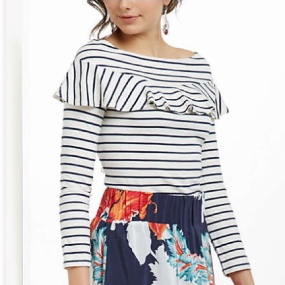 SOLD:- Anthropologie Striped Top
