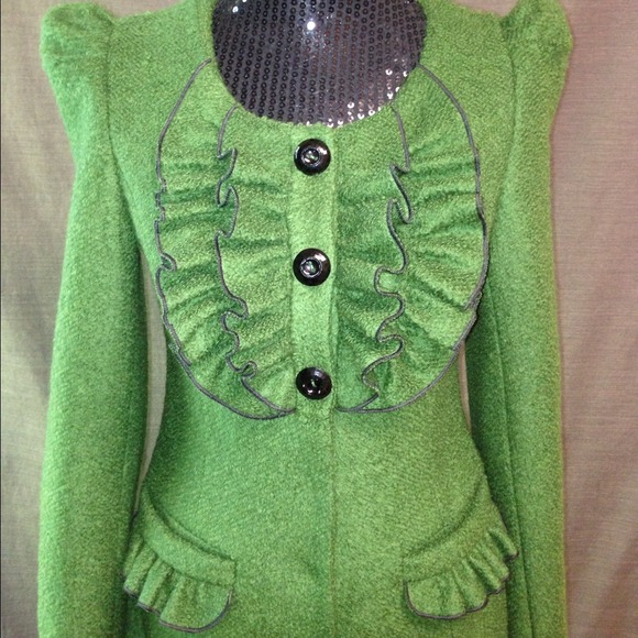 Jackets & Blazers - 💸BUNDLED💸Heather Green Coat - New - Fitted