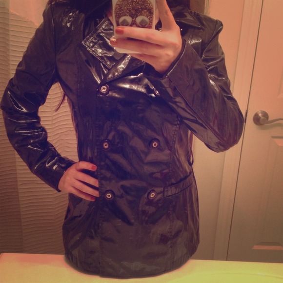 Rampage Jackets & Blazers - NEW Black Raincoat