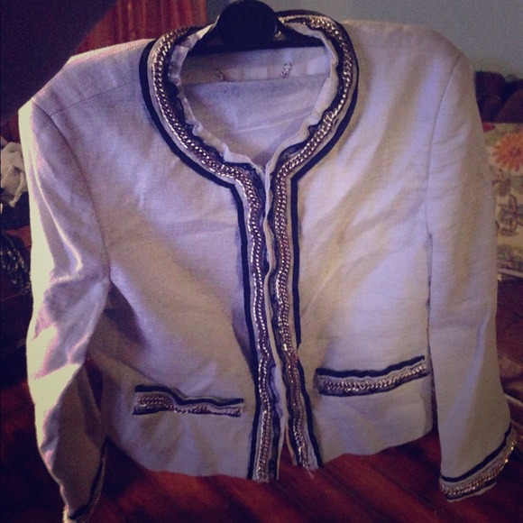 Blumarine chain link jacket sz 2