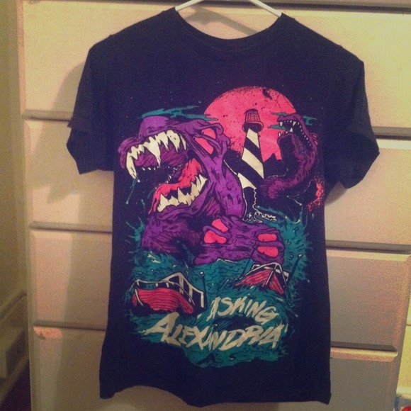 Black Asking Alexandria Band T-Shirt