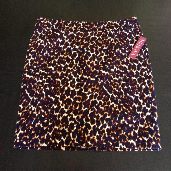 Merona Target Leopard Pencil Skirt Size 14