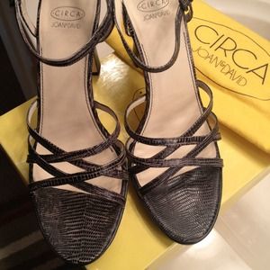 Cjndandera black leather shoes