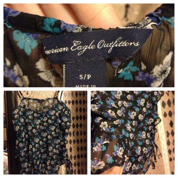 ❤Sold. Chiffon American eagle tank top