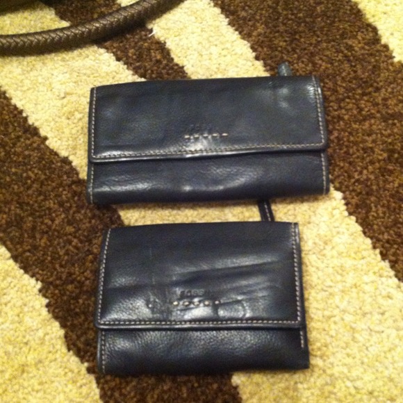2 black fossil wallets sale is for together