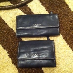 2 black fossil wallets sale is for together