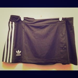 Black Adidas mini skirt