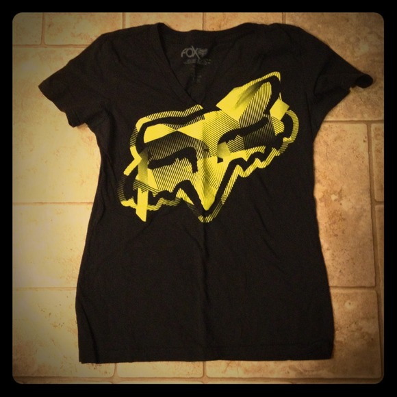 Sold in bundle - FOX Black and Bright Yellow Tee