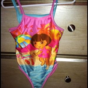 Dora little girls bathing suite 4T