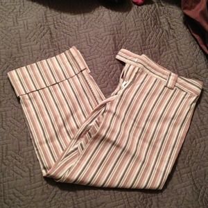 Stripe Capri pants